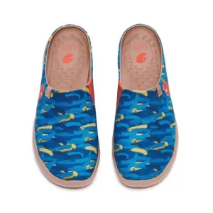 UIN Men's Mules Walking Casual Travel Shoes (Van Gogh w/ Cypresses V1 Slippers)
