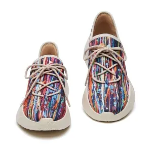 UIN Men's Fashion Sneakers Walking Casual Athletic Shoes (Fleeting Streamer）