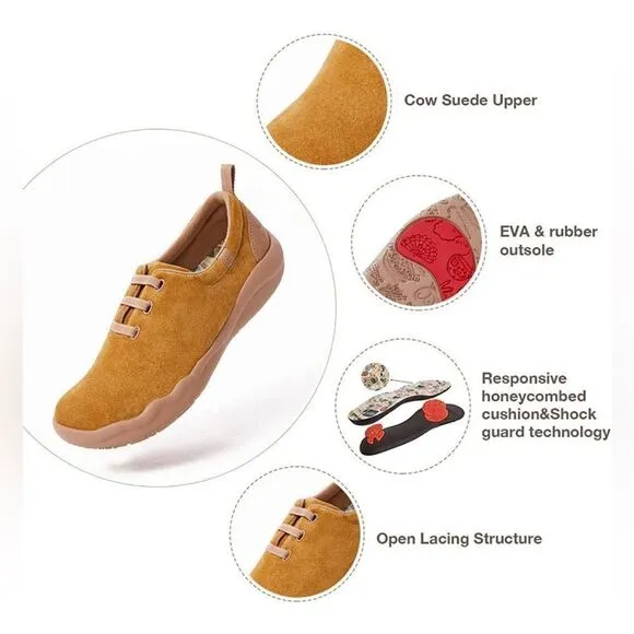 UIN Men's Walking Shoes Slip On Lightweight Comfort Sneaker (Segovia Khaki)