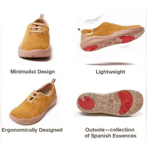 UIN Men's Walking Shoes Slip On Lightweight Comfort Sneaker (Segovia Khaki)