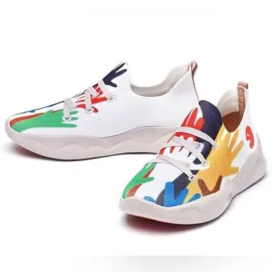 UIN Women's Sneakers Lightweight Walking Comfortable Athletic Shoes (Hands Up)