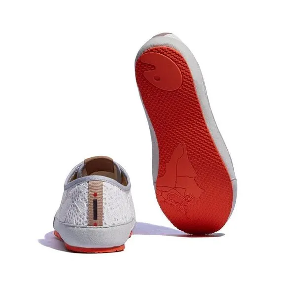 UIN Women's Walking Casual Comfort Travel Shoes (Formentera 3- Narcissus White)