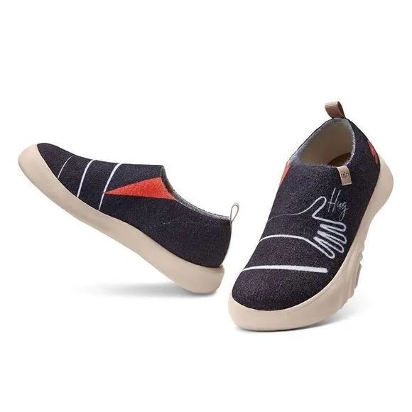 UIN Women's Walking Shoes Slip On Casual Sneaker (A Hug Means A Lot Toledo XV )