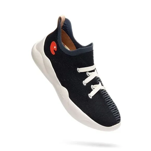UIN Men's Sneakers Lightweight Walking Comfy Shoes (Double Black Mijas )