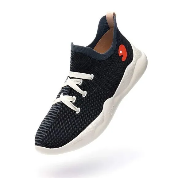 UIN Men's Sneakers Lightweight Walking Comfy Shoes (Double Black Mijas )