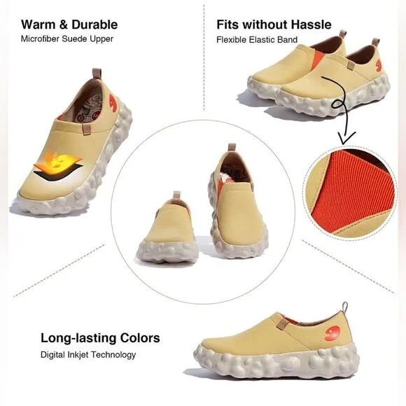 UIN Women's Walking Shoes Casual Wide Toe Chunky Sneaker (Toledo 6- Dusty Leaf)