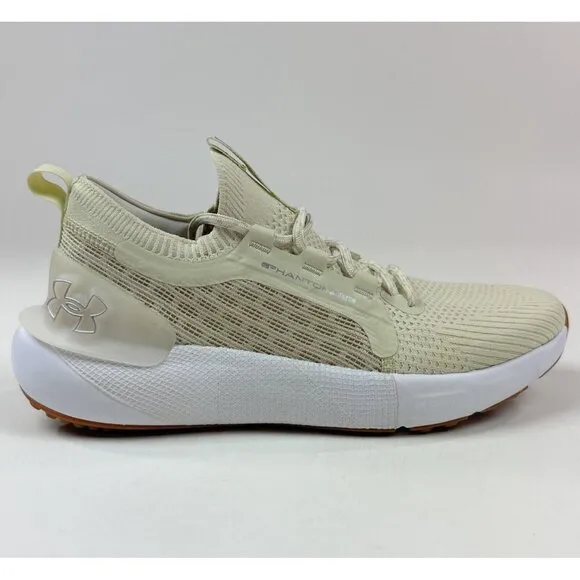 Under Armour HOVR Phantom 3 SE Mens 10 Brown White Running Shoes 3026582-201 New