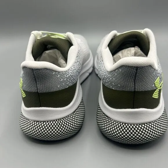 Under Armour HOVR Turbulence 2 Men's Running Shoes White/Gray/green Size 11.5