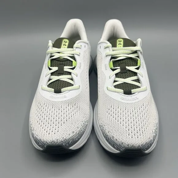 Under Armour HOVR Turbulence 2 Men's Running Shoes White/Gray/green Size 11.5