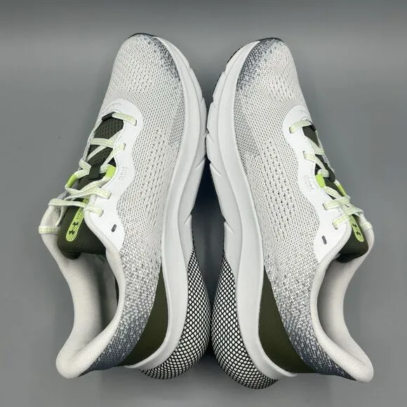 Under Armour HOVR Turbulence 2 Men's Running Shoes White/Gray/green Size 11.5