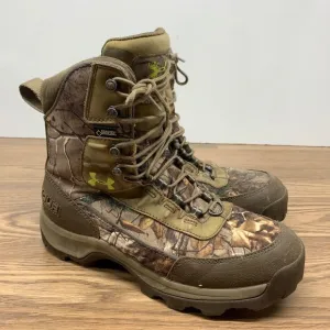 Under Armour Mens Sz 8 Realtree Brow Tine Insulated Camo Hunting Boots Gore Tex