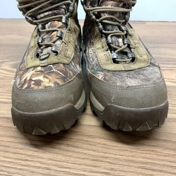 Under Armour Mens Sz 8 Realtree Brow Tine Insulated Camo Hunting Boots Gore Tex