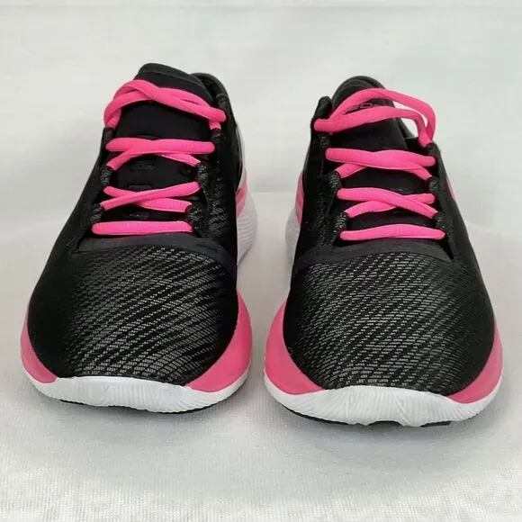 Under Armour SpeedForm Apollo 2 Pink Grey Black Athletic Running Shoes Sz 10