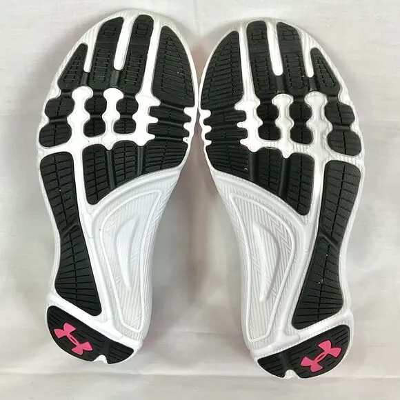 Under Armour SpeedForm Apollo 2 Pink Grey Black Athletic Running Shoes Sz 10