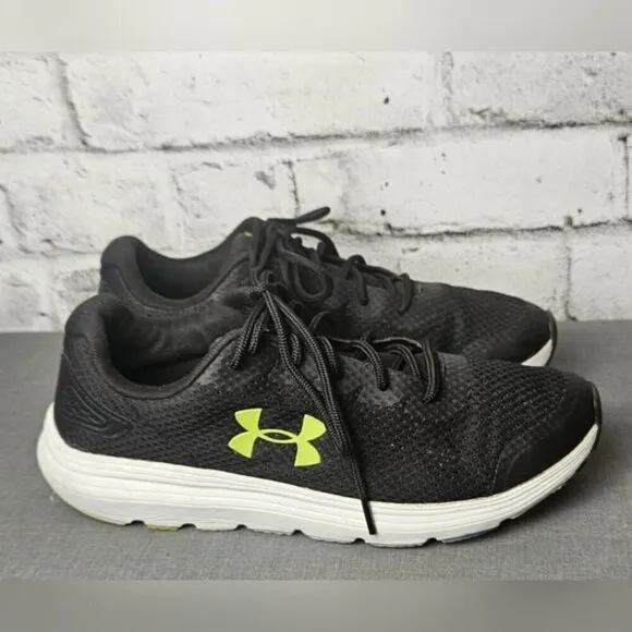 Under Armour Surge 2 Black/Green 3022595-003 Running Shoes