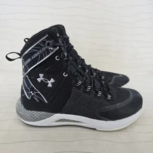 Under Armour Womens HOVR Highlight Ace 3.0 Black White Volleyball Shoes Size 9