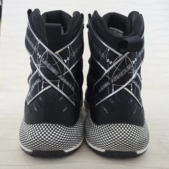 Under Armour Womens HOVR Highlight Ace 3.0 Black White Volleyball Shoes Size 9