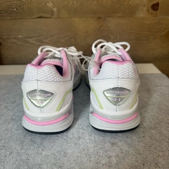 Under Armour Women’s New HOVR Apparition White and Pink Running Shoes