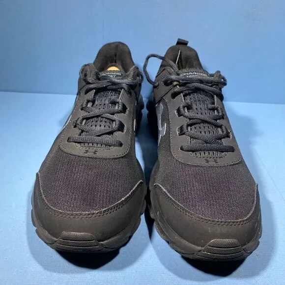 Under Armour Charged Assert 8 Black Gray Running Shoes 3021952-002 Mens Size 11