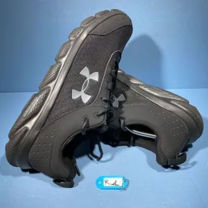 Under Armour Charged Assert 8 Black Gray Running Shoes 3021952-002 Mens Size 11