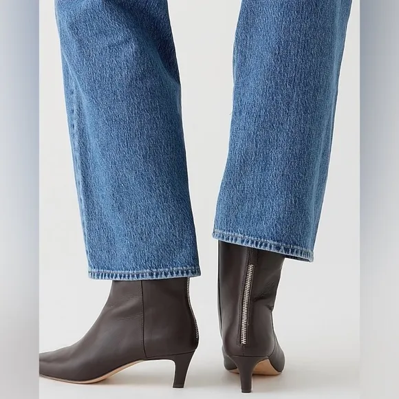 Used J Crew Stevie ankle boots in leather BT910