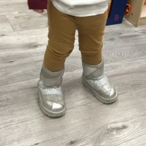 Used Silver UGG Boots size Toddler 6-7