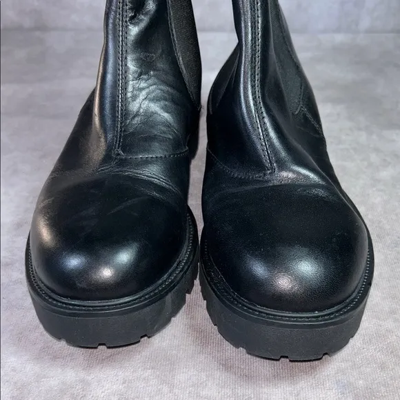 Vagabond Women EU 38 Black Leather Chelsea Kenova Boots NEW *defects* Moto Biker