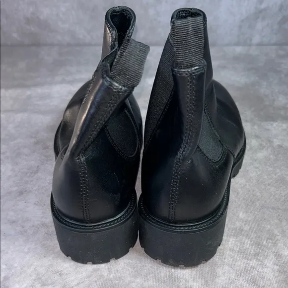 Vagabond Women EU 38 Black Leather Chelsea Kenova Boots NEW *defects* Moto Biker