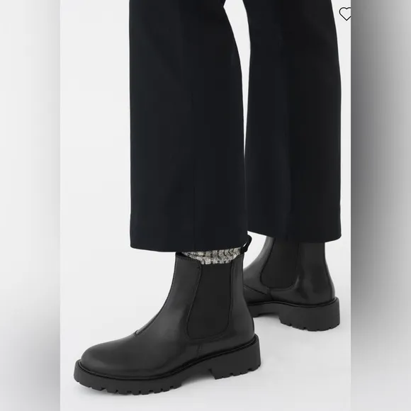 Vagabond Women EU 38 Black Leather Chelsea Kenova Boots NEW *defects* Moto Biker