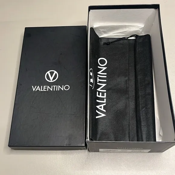 Valentino Black Slide Sandals Leather Slides Made in Italy - Size 10 / 43