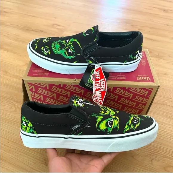Vans Classic Slip-On 'Eyes In The Dark' Women 9.5US Mens 8.0US