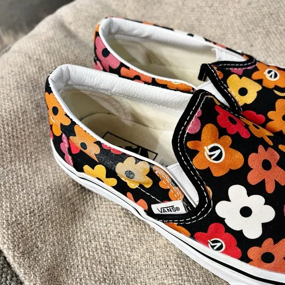 VANS Flower Power Project-X Thick Canvas Slip-on Shoes Size 7