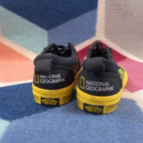 Vans Old Skool Elastic National Geographic Size 8 Toddler