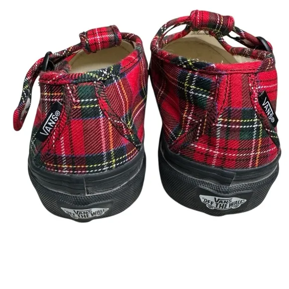 Vans Plaid Mary Janes Shoes. Size 10.5
