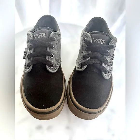 Vans | Toddler Kids Atwood 2 Tone Black/Gum Classic Skate Shoes Size 13