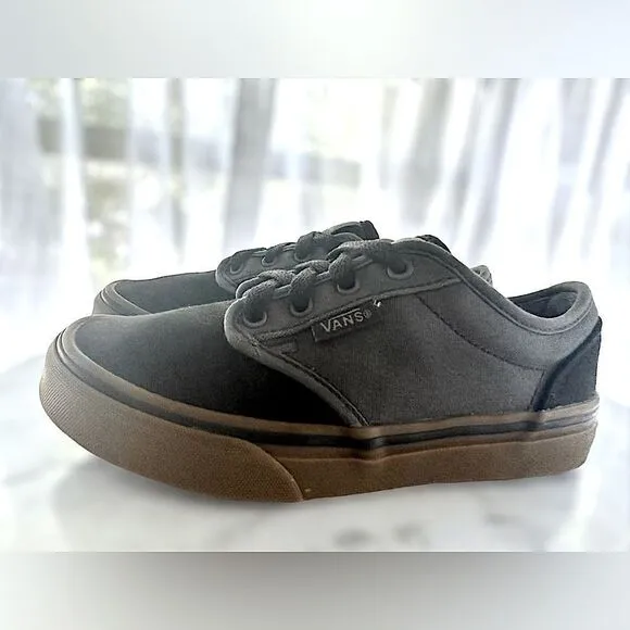 Vans | Toddler Kids Atwood 2 Tone Black/Gum Classic Skate Shoes Size 13