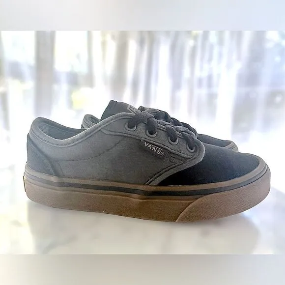 Vans | Toddler Kids Atwood 2 Tone Black/Gum Classic Skate Shoes Size 13