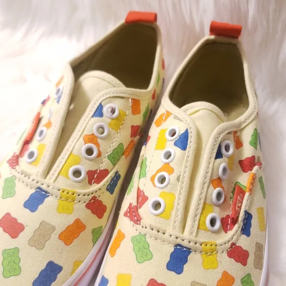 Vans x Haribo Gummy Bear Low Top Shoes Size 3 LACES HAVE BEEN REMOVED