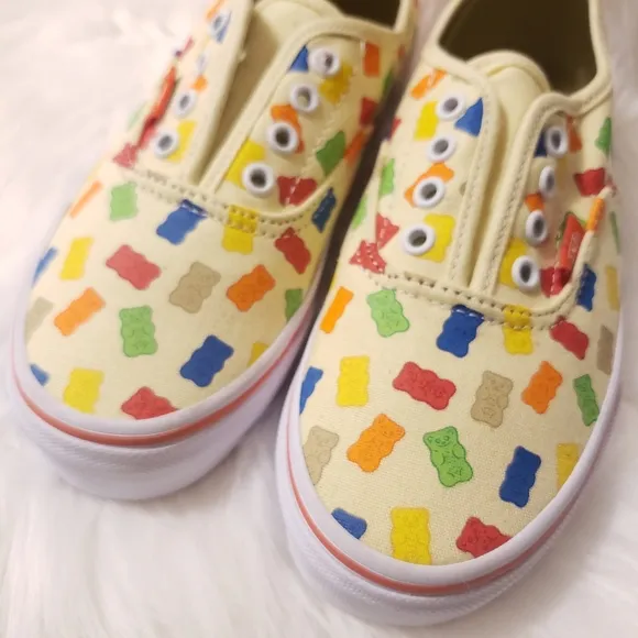 Vans x Haribo Gummy Bear Low Top Shoes Size 3 LACES HAVE BEEN REMOVED