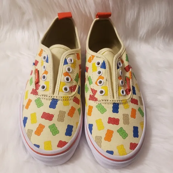 Vans x Haribo Gummy Bear Low Top Shoes Size 3 LACES HAVE BEEN REMOVED