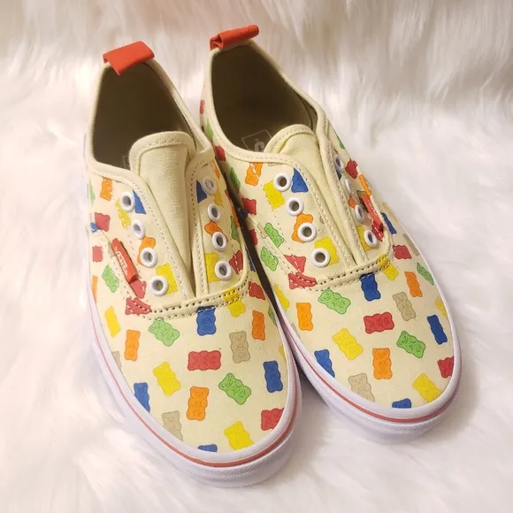 Vans x Haribo Gummy Bear Low Top Shoes Size 3 LACES HAVE BEEN REMOVED