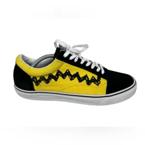 Vans x Peanuts Charlie Brown Good Grief Old Skool Black Yellow Size Mens US 11