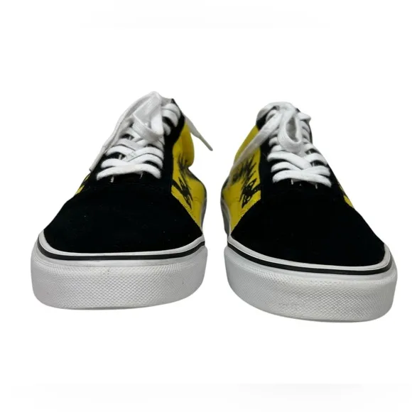 Vans x Peanuts Charlie Brown Good Grief Old Skool Black Yellow Size Mens US 11