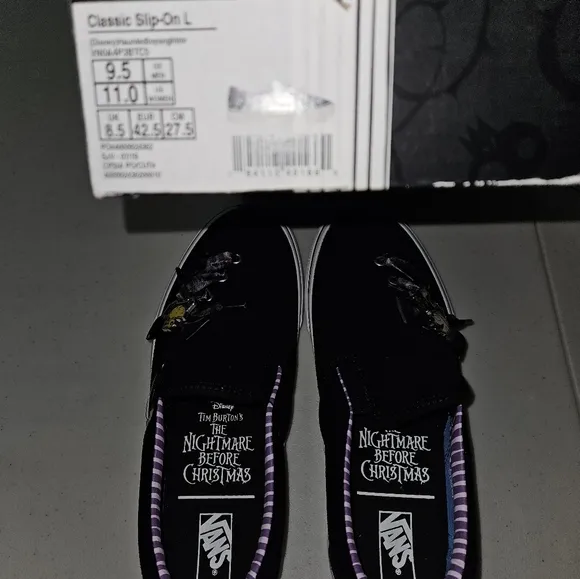VANS x The Nightmare Before Christmas Slip-On Lace Shoes Unisex New