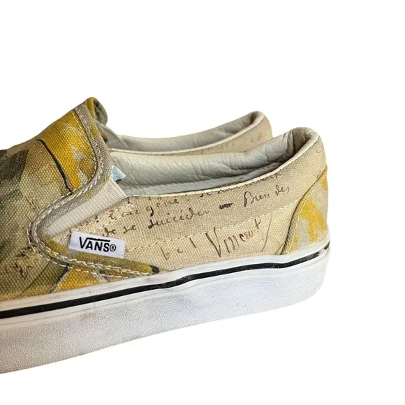 Vans x Van Gogh Museum Skulls Slides on Shoes US 7.5