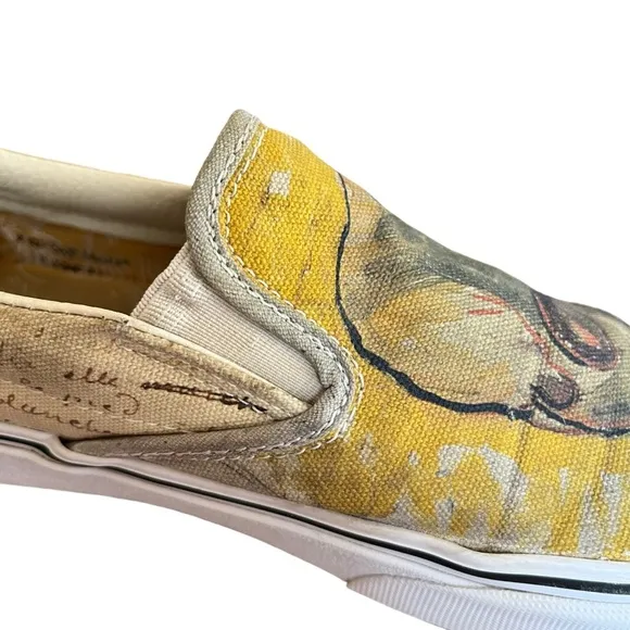 Vans x Van Gogh Museum Skulls Slides on Shoes US 7.5