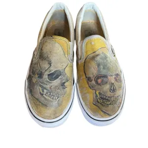 Vans x Van Gogh Museum Skulls Slides on Shoes US 7.5