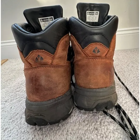 Vasque Vibram Mens Hiking Boots Size 7M Brown/Black Leather Lace Up 716M