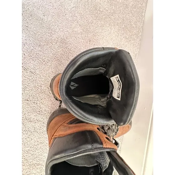 Vasque Vibram Mens Hiking Boots Size 7M Brown/Black Leather Lace Up 716M