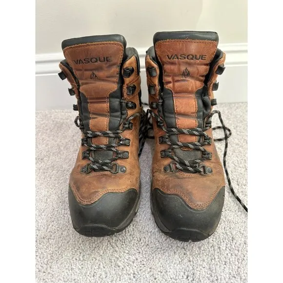 Vasque Vibram Mens Hiking Boots Size 7M Brown/Black Leather Lace Up 716M